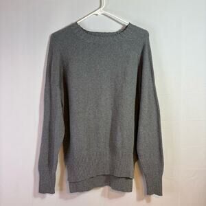 Sherpa Adventure Gear Gray Light Weight Crewneck Waffle Sweater Size Large A0012